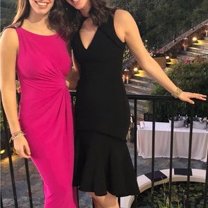 Harlyn Black Tie cocktail midi dress